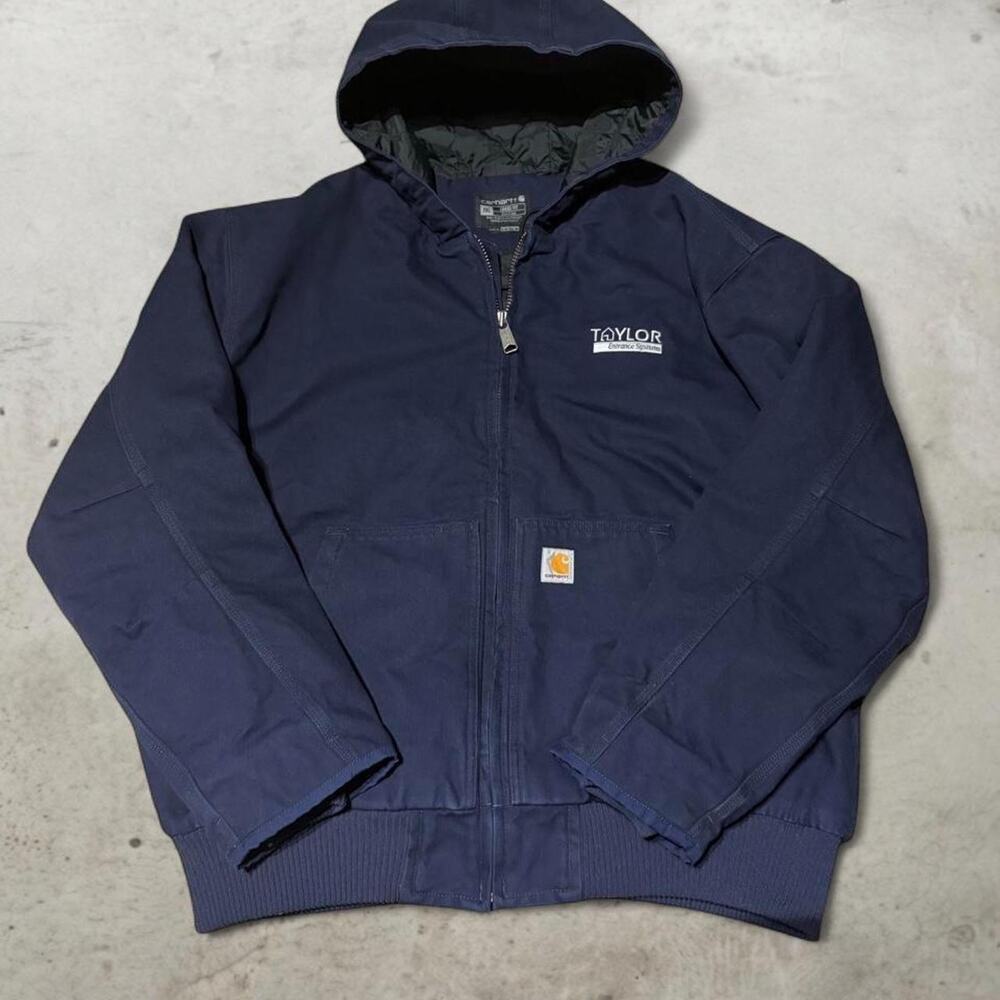 Carhartt Loose Fit Duck Active Jacket Mens 2XL Navy Blue